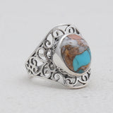 925 Sterling Silver Larimar Rings