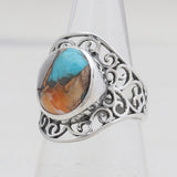 925 Sterling Silver Larimar Rings