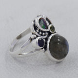 Natural Amethyst Sterling Silver Rings