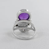 Natural Amethyst Sterling Silver Rings