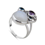 Natural Amethyst Sterling Silver Rings