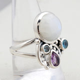 Natural Amethyst Sterling Silver Rings