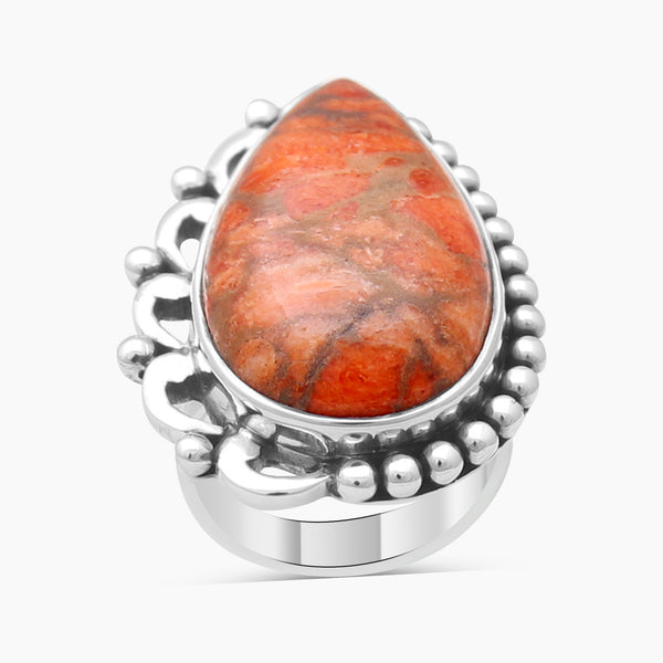 Natural Labradorite Silver Rings