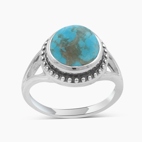 Mexican Turquoise Silver Rings