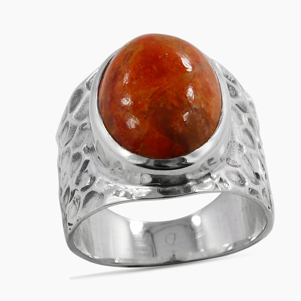 925 Sterling Silver Pink Opal Rings