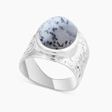 925 Silver Pink Opal Rings