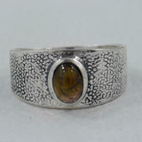Rainbow Moonstone Silver Ring