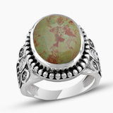 925 Silver Boulder Turquoise Rings