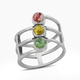 925 Sterling Silver Tourmaline Rings