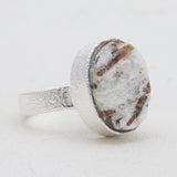 Raw Uncut Astrophyllite Silver Rings