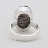 Raw Uncut Astrophyllite Silver Rings