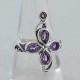 925 Sterling Silver Amethyst Ring