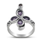 925 Sterling Silver Amethyst Ring