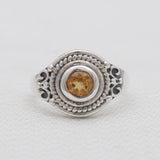 925 Sterling Silver Citrine Rings