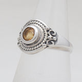 925 Sterling Silver Citrine Rings