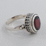 Natural Amethyst 925 Sterling Silver Ring
