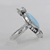 Rose Quartz 925 Sterling Silver Ring