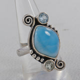 Rose Quartz 925 Sterling Silver Ring