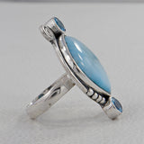 Rose Quartz 925 Sterling Silver Ring