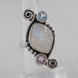 Rose Quartz 925 Sterling Silver Ring