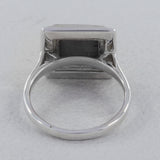 Muonionalusta Meteorite Silver Men's Ring