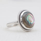 Spectrolite Silver Rings