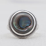 Spectrolite Silver Rings