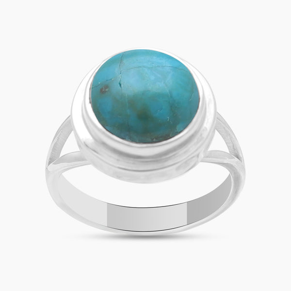 Natural Chrysocolla Silver Rings