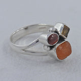 Natural Multistone Sterling Silver Rings