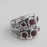925 Sterling Silver Ruby Ring