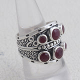 925 Sterling Silver Ruby Ring