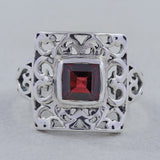 Amethyst Gemstone Silver Rings