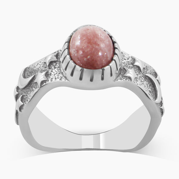 925 Sterling Silver Rhodochrosite Rings