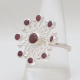 925 Sterling Silver Garnet Rings