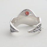 925 Sterling Silver Garnet Ring