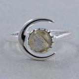 925 Sterling Silver Labradorite Rings