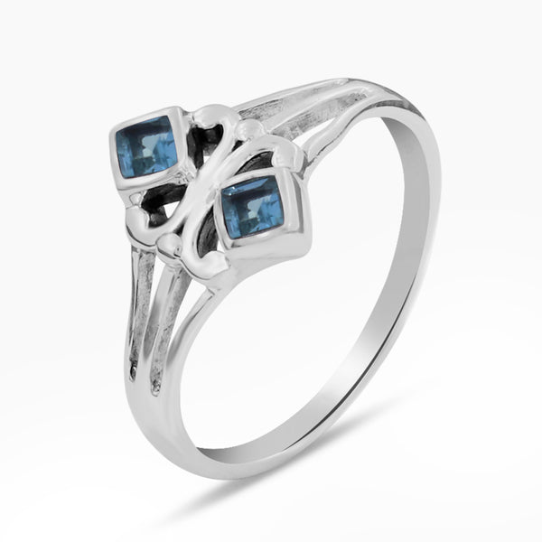 Natural Amethyst Silver Rings