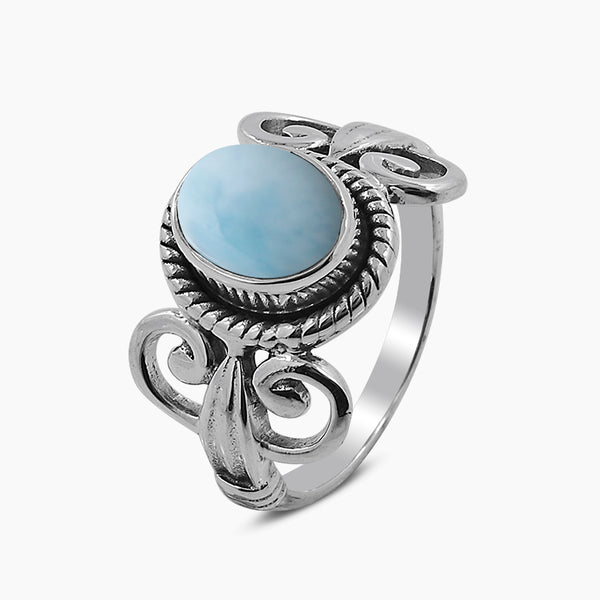 Dominican Larimar Sterling Silver Rings
