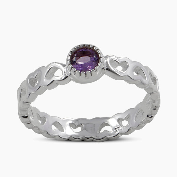 925 Sterling Silver Amethyst Rings