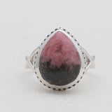 Rhodonite Silver Rings