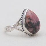 Rhodonite Silver Rings