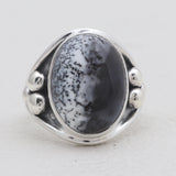925 Sterling Silver Dendritic Opal Rings