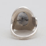 925 Sterling Silver Dendritic Opal Rings