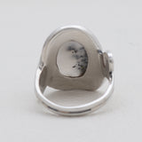 925 Sterling Silver Dendritic Opal Rings
