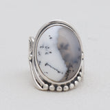 925 Sterling Silver Dendritic Opal Rings