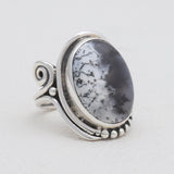 925 Sterling Silver Dendritic Opal Rings