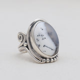 925 Sterling Silver Dendritic Opal Rings