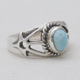 925 Sterling Silver Larimar Rings