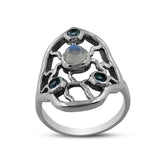 Larimar Silver Rings