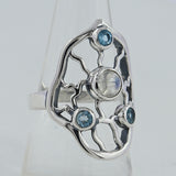 Larimar Silver Rings